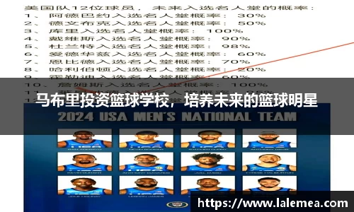 马布里投资篮球学校，培养未来的篮球明星