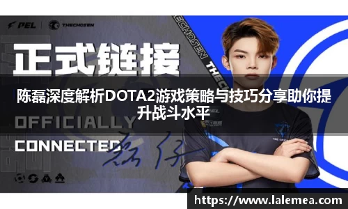 陈磊深度解析DOTA2游戏策略与技巧分享助你提升战斗水平